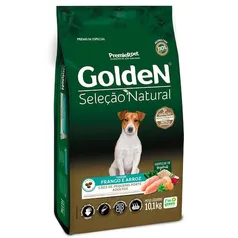 Ração Golden Seleção Natural Cães Adultos Pequenos Mini Bits 10.1kg