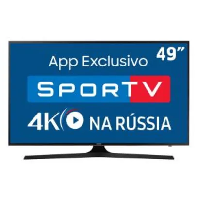 Smart TV Samsung 4K  LED 49" UHD 49MU6100 - R$2184