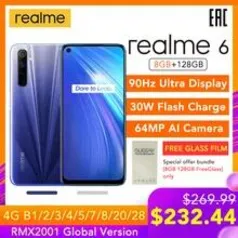 [ESTOQUE NO BRASIL] SMARTPHONE REALME 6 8GB 128GB 6.5" | R$1.890