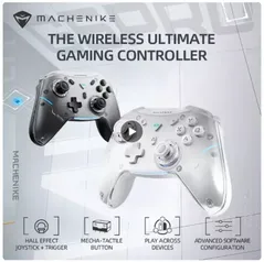 Controlador De Jogos Sem Fio Gamepad Machenike G5 Pro Elite Hall Gatilho Joystick Botões Mecha-Táteis Para Switch PC Android IOS