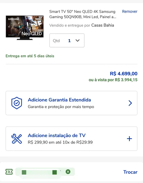 Imagem na descrição da promoção