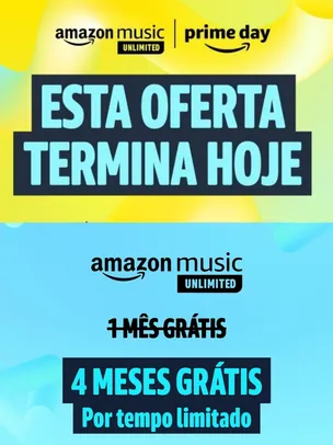 4 Meses de Amazon Music Unlimited Grátis