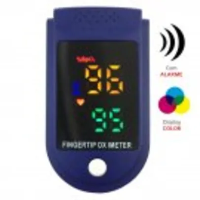 Oxímetro de Pulso Com Alarme Visor LED Color Winner YK009