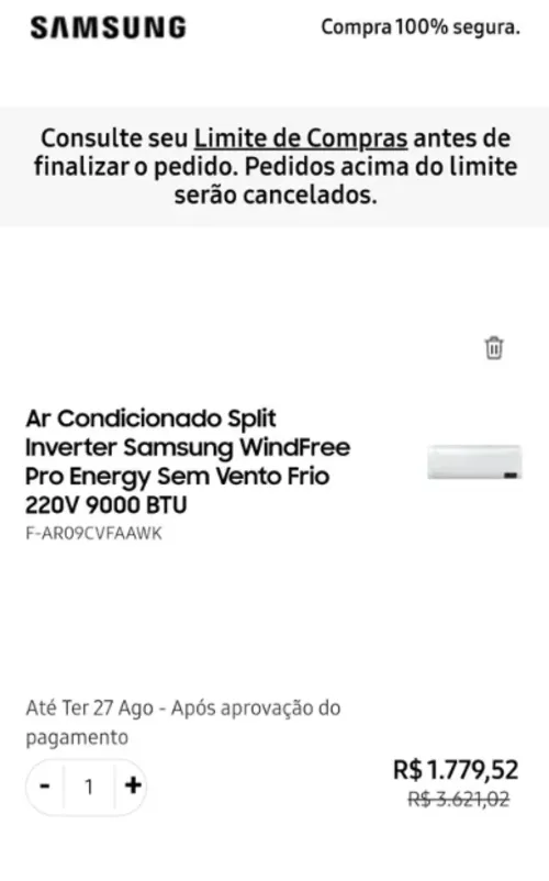 Imagem na descrição da promoção