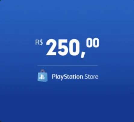 [PIX] Cartão Virtual PlayStation Store | R$212