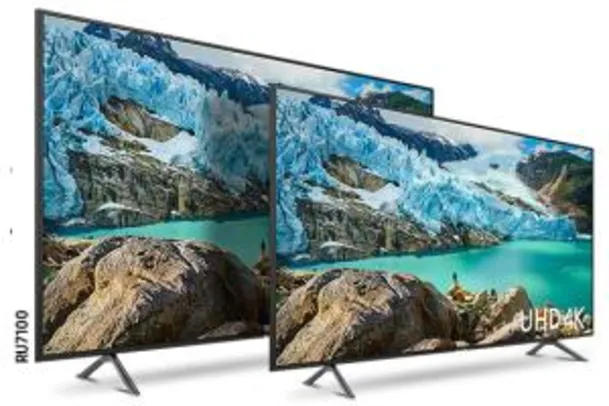 33% OFF na Smart TV 4K 2019 RU7100 50" na compra de uma TV acima de 55"