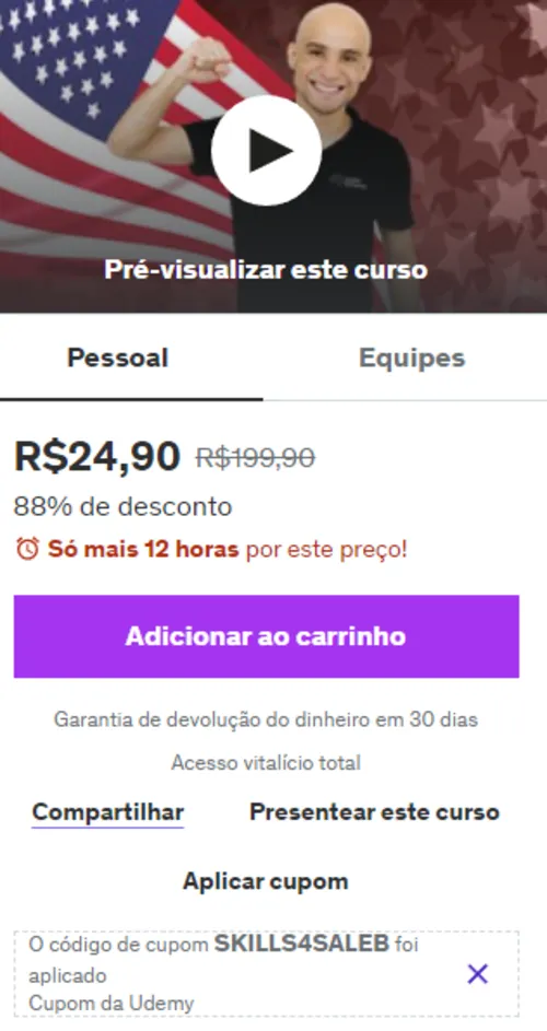 Imagem na descrição da promoção