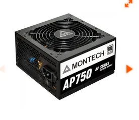 Fonte Montech AP750, 750W, 80 Plus White, PFC Ativo, AP750