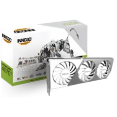 Placa de Vídeo INNO3D NVIDIA GeForce RTX 4070 Ti X3 OC White, 12GB, GDDR6X, DLSS, Ray Tracing, N407T3-126XX-186148W