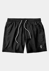 Short e Bermuda Praia Lisa Liso Masculina Tactel Básico Moda Básica Preto