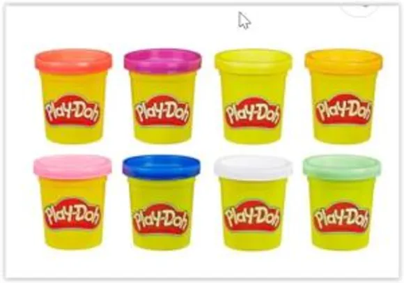 Massa para Modelar Play-Doh Hasbro Cores do Arco-íris - 8 Unidades | R$ 25