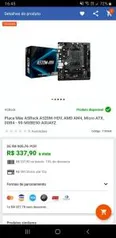 Placa Mãe ASRock A520M-HDV, AMD AM4, Micro ATX, DDR4 - R$321