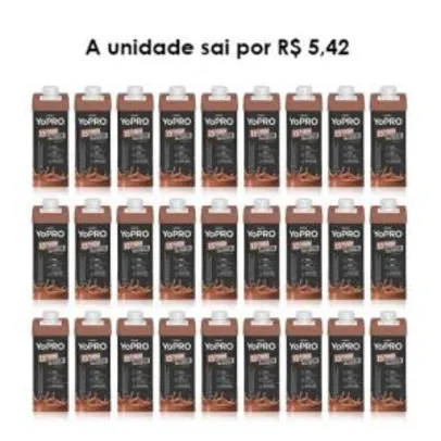 YoPRO Chocolate 250ml 15g Protein (caixa 24 unidades) R$ 102