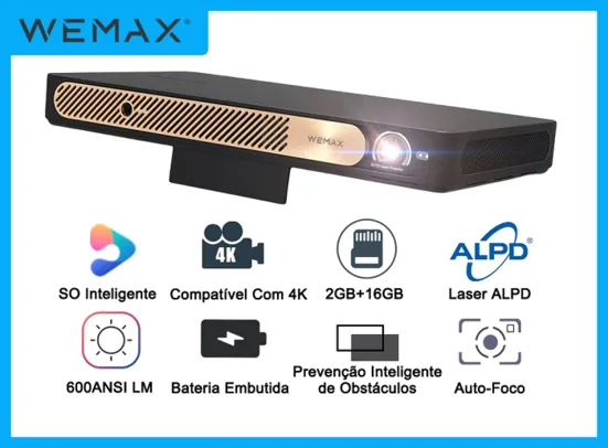 Projetor Portátil a Laser Wemax Go Advanced