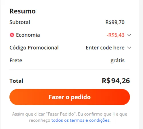 Imagem na descrição da promoção