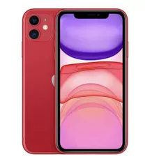 iPhone 11 Apple 128GB PRODUCT(RED Tela de 6,1”, Câmera Dupla de 12MP, iOS R$4449