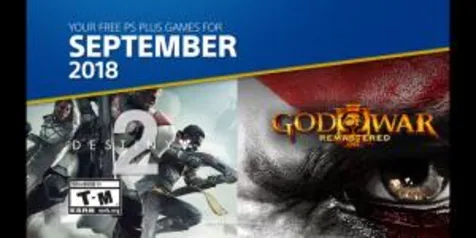 Destiny 2 e god of War 3 Remastered de graça para assinantes PS Plus