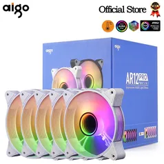 Kit Fans ARGB Aigo AR12 Pro BRANCO