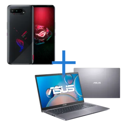 Smartphone ASUS ROG Phone 5s 8GB/ 128GB Preto + Notebook ASUS X515JF-EJ360T Cinza