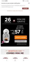 Compre 26 caixas e ganhe a uma Mine ME