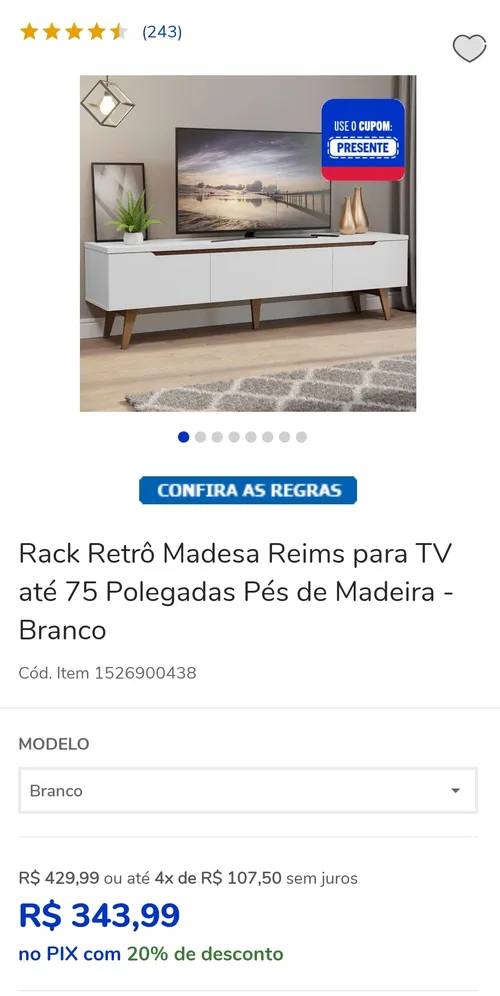 Imagem na descrição da promoção