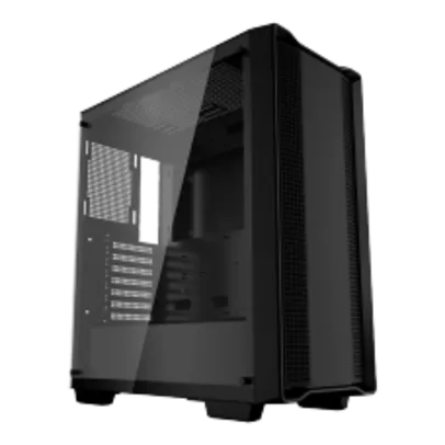 Gabinete Gamer DeepCool CC560 Limited, Black, Mid Tower, Vidro Temperado, ATX, Sem Fonte, Sem Fan, R-CC560-BKNAA0-C-1