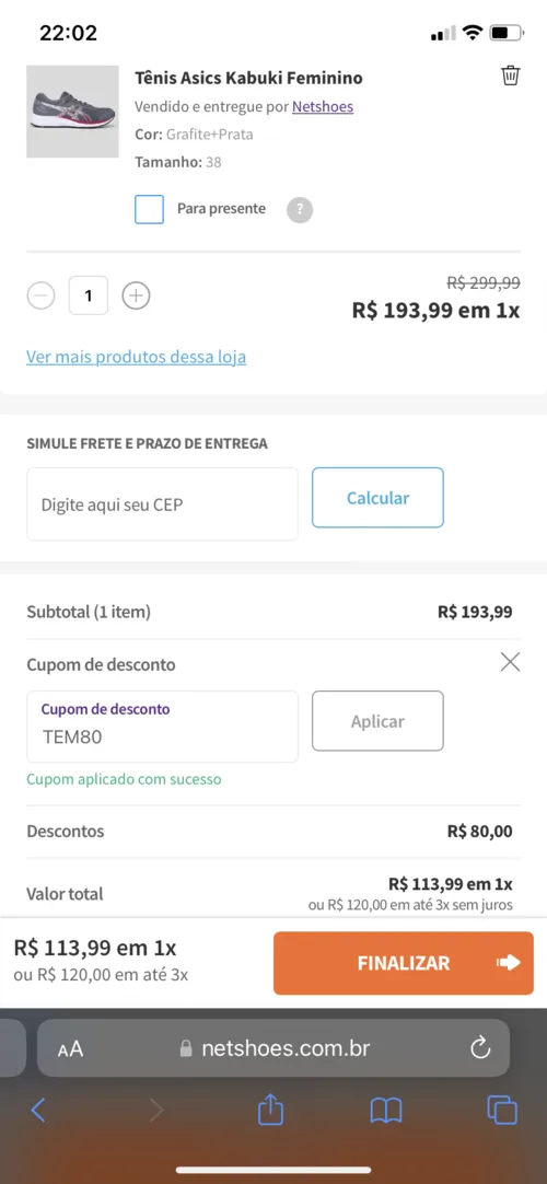 Imagem na descrição da promoção