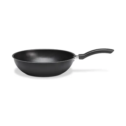 Panela Wok Antiaderente Brinox Preta 26cm