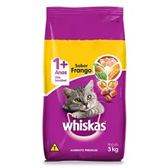 Ração Whiskas Frango Para Gatos Adultos 3 kg