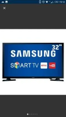 Smart TV LED 32" HD Samsung 32J4300 com Connect Share Movie, Screen Mirroring, Wi-Fi, Entradas HDMI e Entrada USB R#997