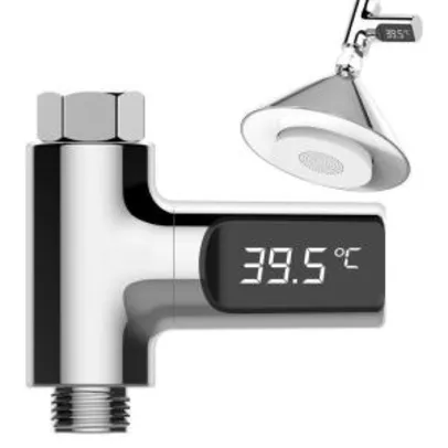 Termômetro para chuveiro Loskii LW-101 auto-recarregável - R$29