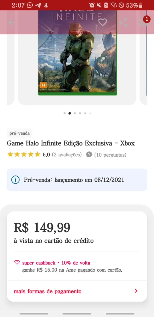 Imagem na descrição da promoção