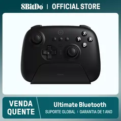Controle 8BitDo Ultimate Wireless Bluetooth Gaming Controller com doca de carregamento, Nintendo Switch e PC, Steam Deck, Windows 10 e 11