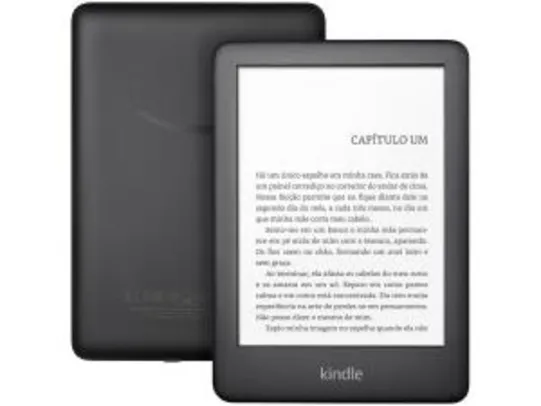 [240,00 cliente ouro + cashback] Kindle 10ª Geração Tela 6” 8GB Wi-Fi Luz Embutida - Preto R$269