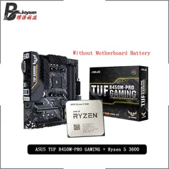 Amd ryzen 5 3600 r5 3600 cpu + asus tuf b450m pro | R$1472