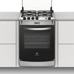 FOGÃO 4 BOCAS DE EMBUTIR ELECTROLUX PRATA AUTOMÁTICO COM TIMER DIGITAL (52EXR)