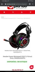 Headset Gamer Motospeed G919 7.1 Virtual Preto - R$159