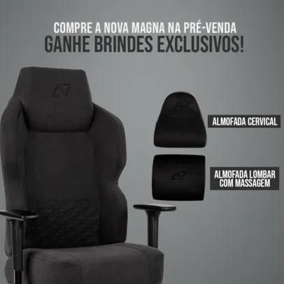 Cadeira Gamer, Elements Magna Linho - Preta