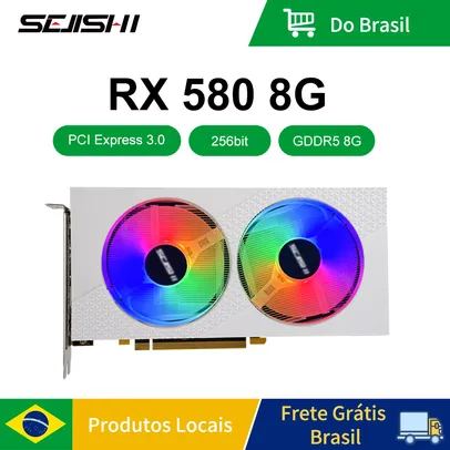 [Taxa inclusa/No Brasil] Placa de Vídeo RX580 8GB Sujishi Sjs