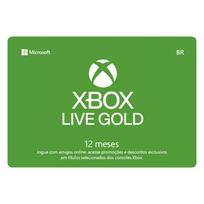 Gift Card Digital Xbox Live 12 Meses