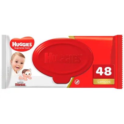 Lenço Umedecido Huggies Turma da Mônica Natural Care Flip Top - 48 Unidades