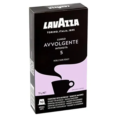 [Prime] Cápsulas de Café Lungo Avvolgente Lavazza, Compatível com Nespresso, | R$ 13