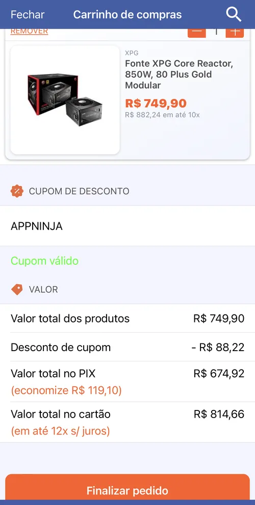 Imagen na descrição da promoção