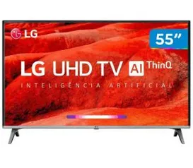 Smart TV 4K LED 55” LG 55UM7520PSB Wi-Fi HDR - R$2649