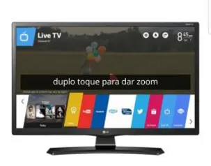 Smart TV LED 28" LG 28MT49S-PS HD com Conversor Digital 2 HDMI 1 USB WebOS 3.5 Wi-Fi Integrado - R$ 899