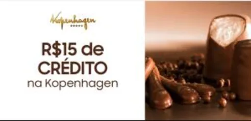 R$15 de crédito na Kopenhagen (SAMSUNG MEMBERS)