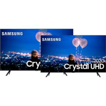 [AME R$ 4698] Smart TV Crystal UHD 4K LED 55” Samsung + Smart TV Crystal 4K LED 50” R$ 4998