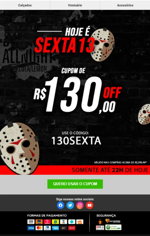 Imagem na descrição da promoção