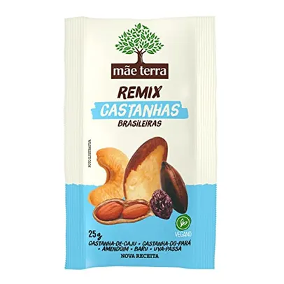 Mix de Castanhas Mãe Terra Remix Castanhas Brasileiras 25g