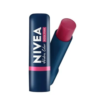 NIVEA Hidratante Labial Hidra Color 2 em 1 Rosa Pink 4,8g